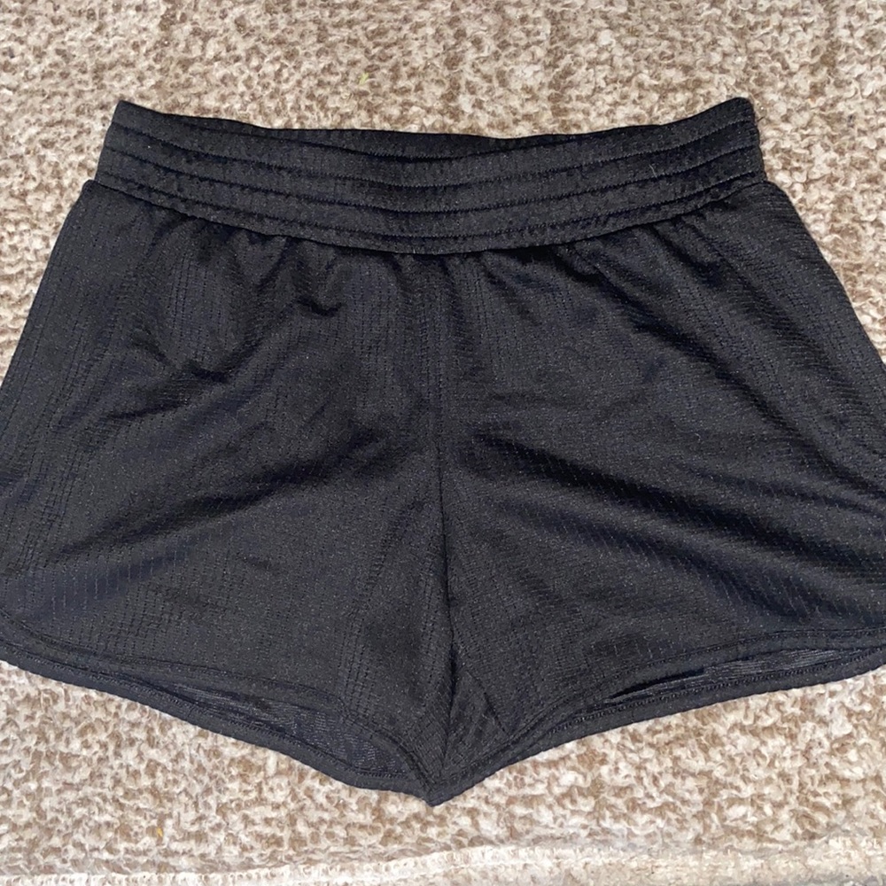 Black athletic shorts